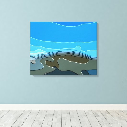 MOUNTAINEN CANVAS AFDRUK (Insitu (Houten vloer))