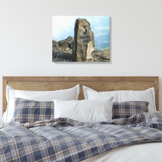 MOUNTAINEN CANVAS AFDRUK (Insitu (Slaapkamer))