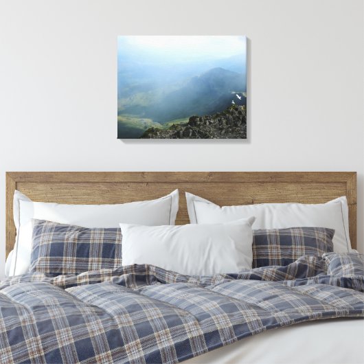 MOUNTAINEN CANVAS AFDRUK (Insitu (Slaapkamer))
