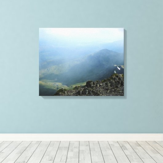 MOUNTAINEN CANVAS AFDRUK (Insitu (Houten vloer))