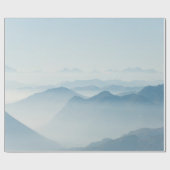 MOUNTAINEN DIE BEDEKT ZIJN MET FOGS CADEAUPAPIER (Vlak)