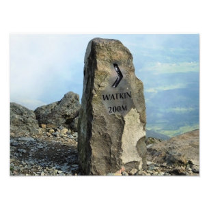 MOUNTAINEN FOTO AFDRUK