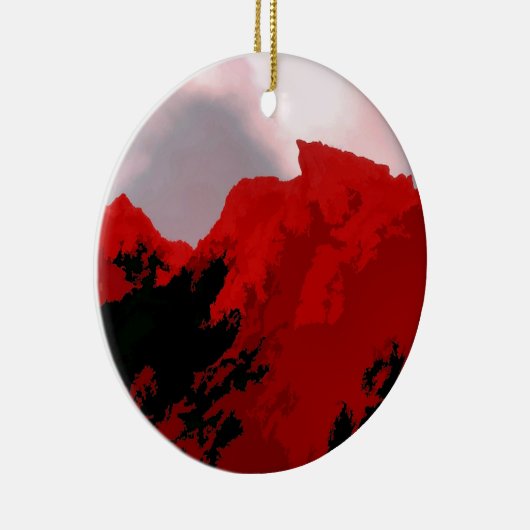 MOUNTAINEN KERAMISCH ORNAMENT (Rechts)