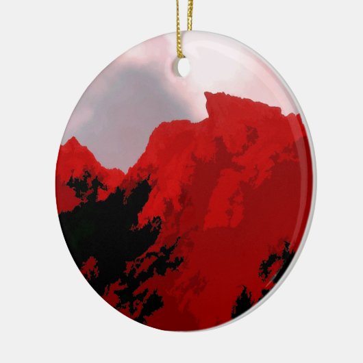 MOUNTAINEN KERAMISCH ORNAMENT (Links)