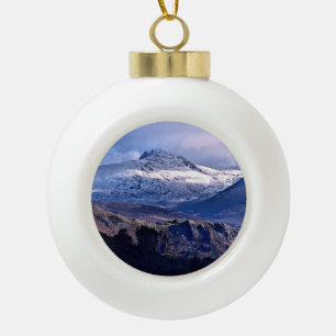 MOUNTAINEN KERAMISCHE BAL ORNAMENT