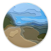 MOUNTAINEN KERAMISCHE KNOP (Voorkant)