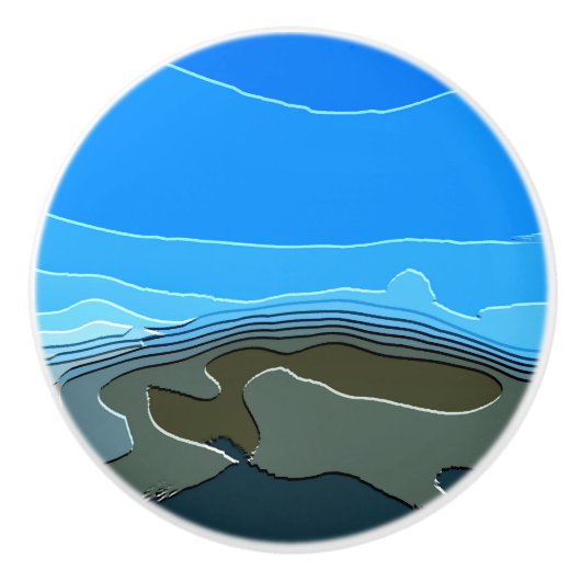 MOUNTAINEN KERAMISCHE KNOP (Voorkant)