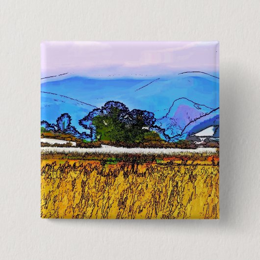 MOUNTAINEN VIERKANTE BUTTON 5,1 CM (Voorkant)