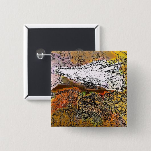 MOUNTAINEN VIERKANTE BUTTON 5,1 CM (Voorkant /achterkant)