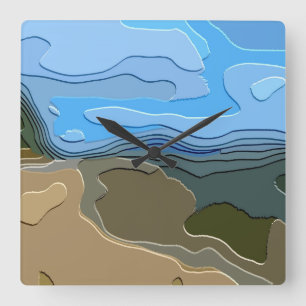 MOUNTAINEN VIERKANTE KLOK