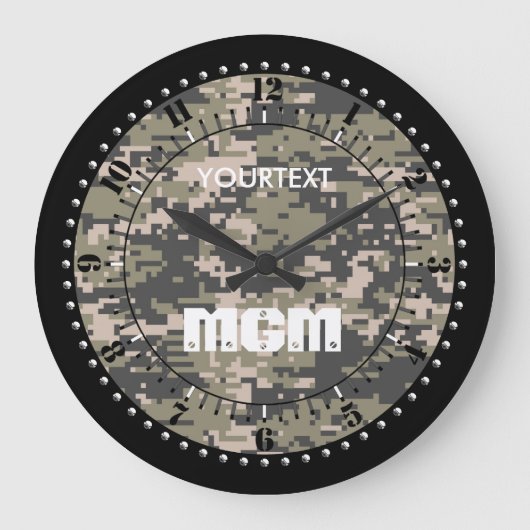 Mountainer Digital Camouflage, speciaal gepersonal Grote Klok (Voorkant)