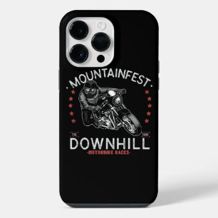 mountainfest Downhill Motorbike Race Graphic Motor iPhone 14 Pro Max Hoesje