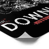 Mountainfest Downhill Motorbike Race Graphic Motor Poster (Hoek)