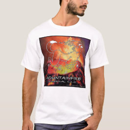 MountainFire Coyote over de vulkaan White T-shirt