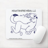 MountainFire Media Logo-ontwerp op een Muismat (Met muis)