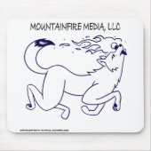 MountainFire Media Logo-ontwerp op een Muismat (Voorkant)
