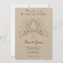 Mountains Adventure Wedding Invitation
