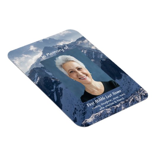  Mountains Alpine Memorial Keepsake Magneet (Rechterzijde)