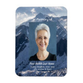 Mountains Alpine Memorial Keepsake Magneet (Verticaal)