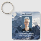 Mountains Alpine Memorial Keepsake Sleutelhanger (Voorkant)