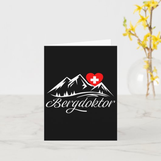 Mountains Alps Apres Ski Skiing Sn Kaart (Gele Bloem)