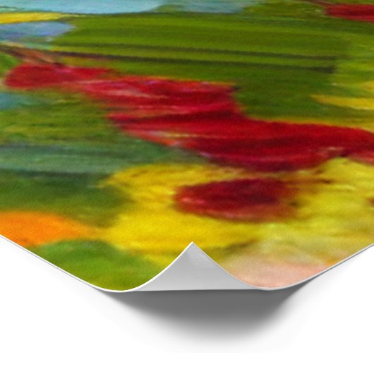 Mountains and Flowers Poster (Hoek)