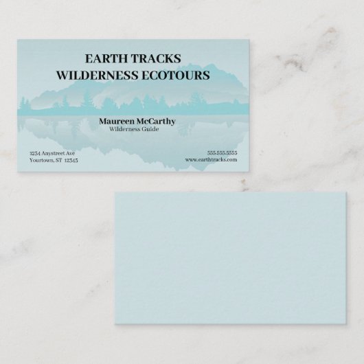 Mountains and Lake Ecotourism Fishing Guide Resort Visitekaartje (Voorkant / Achterkant)