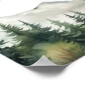Mountains and Pines 13 Tables Wedding Seating Poster (Hoek)