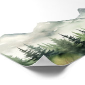 Mountains and Pines 20 Tables Wedding Seating Poster (Hoek)