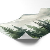 Mountains and Pines 27 Tables Wedding Seating Poster (Hoek)