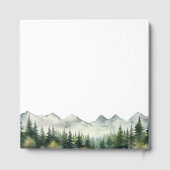 Mountains and Pines Elegant Wedding Gastenboek (Achterkant)