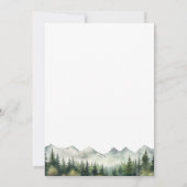 Mountains and Trees Celebration Of Life Funeral Kaart (Achterkant)