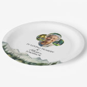 Mountains and Trees Celebration Of Life Funeral Papieren Bordje (Gekanteld)