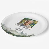 Mountains and Trees Celebration Of Life Funeral Papieren Bordje (Gekanteld)