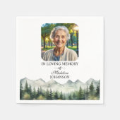 Mountains and Trees Celebration Of Life Funeral Servet (Voorkant)