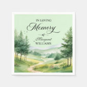 Mountains and Trees Celebration Of Life Funeral Servet (Voorkant)