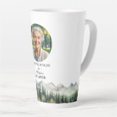 Mountains and Trees Celebration Of Life Keepsake Latte Mok (Rechterhoek)