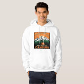 Mountains Are Calling And I Must Go Camping Hiking Hoodie (Voorkant volledig)