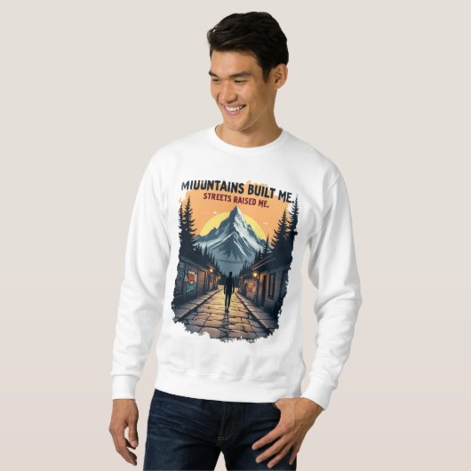 Mountains Built Me Natuur Explorer T-shirt (Voorkant volledig)
