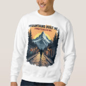 Mountains Built Me Natuur Explorer T-shirt (Voorkant)