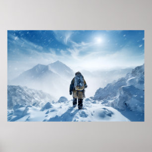 Mountains Challenge buitenleven avontuur verkennen Poster