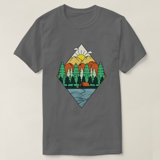 Mountains Diamond T-shirt (Design voorkant)