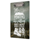 Mountains die bellen moeten je foto-Typografie lat Klembord (Links)