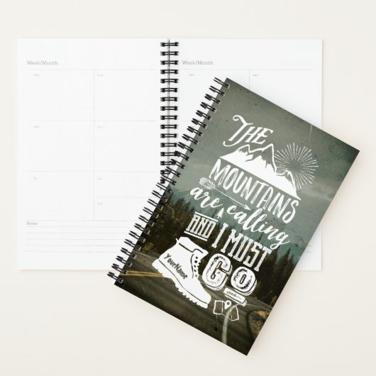 Mountains die bellen moeten je foto-Typografie lat Planner (Display)