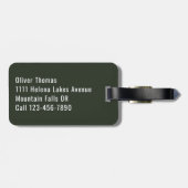 Mountains Eagle Outdoors Natuur gepersonaliseerd Bagagelabel (Achterkant horizontaal)