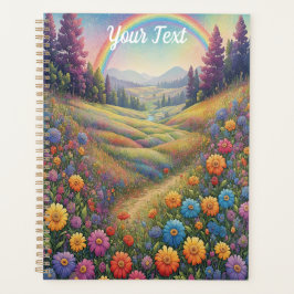 Mountains Flowers Rainbow Planner