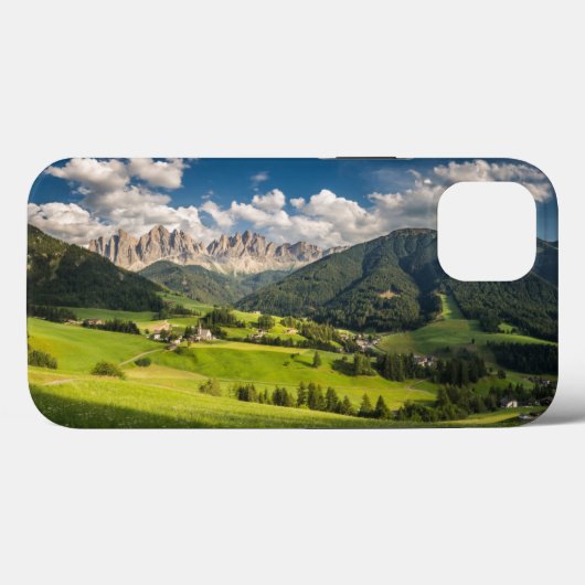 Mountains | Funes Valley, Dolomites, Italy Case-Mate iPhone Case (Achterkant (horizontaal))