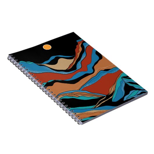 Mountains Geometric  Notitieboek (Rechterzijde)