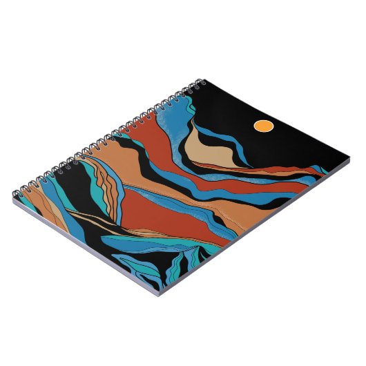 Mountains Geometric Notitieboek (Linkerzijde)