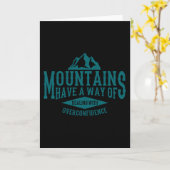 MOUNTAINS GEZEGDE Funny Hiking Hikers Wanderer Kaart (Gele Bloem)